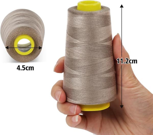 Sytråd Polyester Spoler 5 Farver 3000 Yard Spoler Overlock Kegle til Symaskine(B)