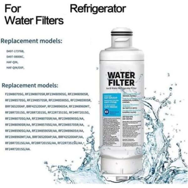 2-pak erstatningsvandfilter til køleskab til Samsung DA97-17376B DA97-08006C (DB)