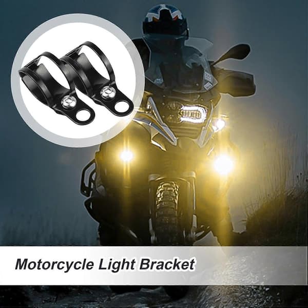 Turn Signal Bracket Extension Fork Indicator Tube Extension Easy Configuration 2 x Motorcycle Turn Signal Mounting Brackets Black