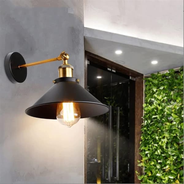 Industriel Retro Væglampe, Foldbar Bronze Væglampe, Moderne Indendørs