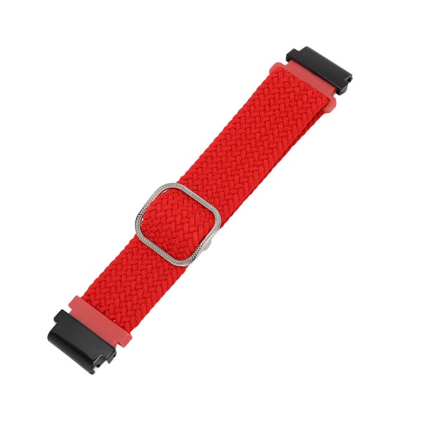 Woven Nylon Adjustable Watch Strap for Garmin Fenix 7S 6S 5S Red