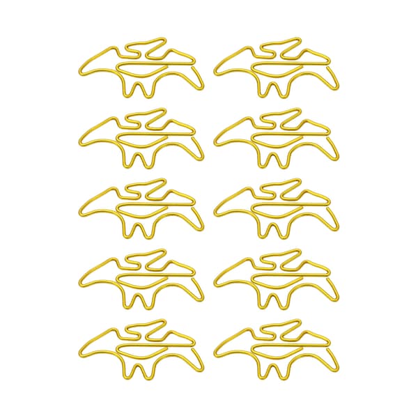 100 stk. formede papirclips forhindrer glidning, rustfri metal, små søde papirclips til bøger, notesbøger, mapper