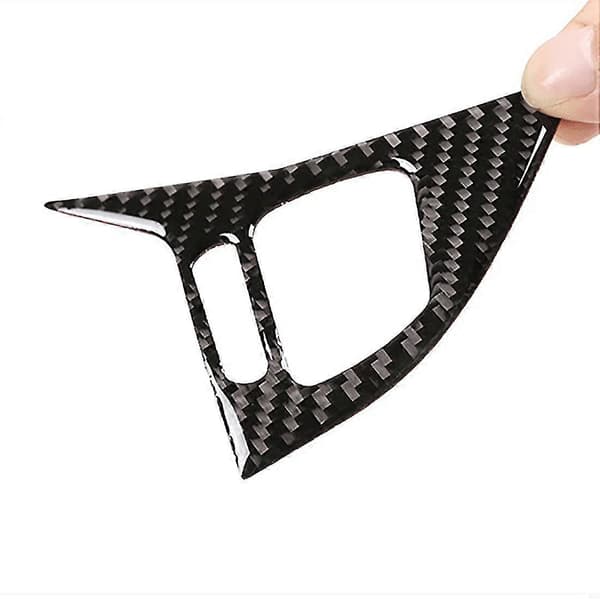 Soft Carbon Fiber Steering Wheel Button Frame Cover Trim For 2011-2018