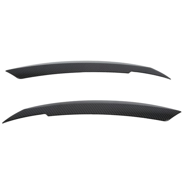 2pcs Car Headlight Eyebrow Carbon Fiber Style Left Right Replacement for MK6 Sagitar NCS 2010-2018