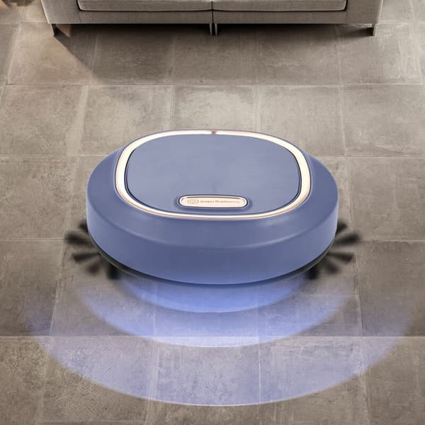 Robot Vacuum Cleaner, Strong Suction, Super Thin Robot Vacuum Cleaner Intelligent Automatic Rechargeable Robot Cleaner Blue