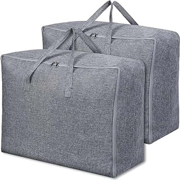 Storage Bag for Blankets and Duvets, Under Bed Clothes Bag, Set of 2