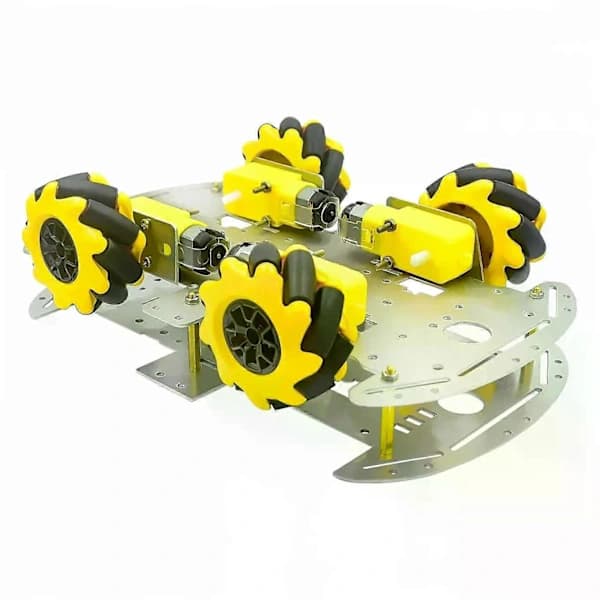 Mecanum-pyörä monisuuntainen robottiauton alustasarja 4 kpl TT-moottoreilla Arduinoon Raspberry Pi DIY -lelunosiin