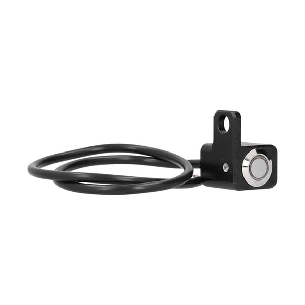 Waterproof Handlebar Switch Headlight Fog Light ON-OFF Button 0.4in Mount with Red Light Reset Lock (Left Side)