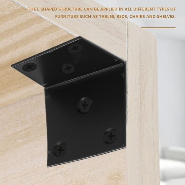 Stainless Steel Shelf, Plain Right Angle Bracket, Heavy Duty Metal L-Shaped Corner Shelf Bracket (16-Pack)