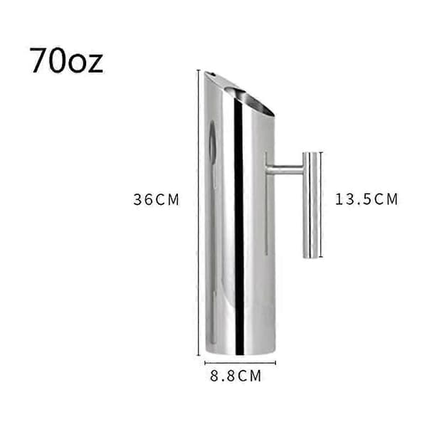 2l Stainless Steel Pitcher Compatible Bar Hotel Ktv Restaurant Great Kitchen Cold Water Wine Juice Water Pitcher