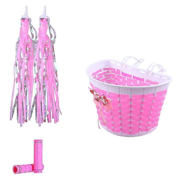 1 set barncykelkorg streamers styrstångsskydd barncykeltillbehör