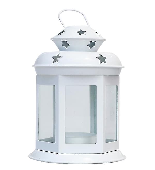 Wrought Iron Christmas Decoration, Candle Decoration, Wind Lantern, Home Decoration, White