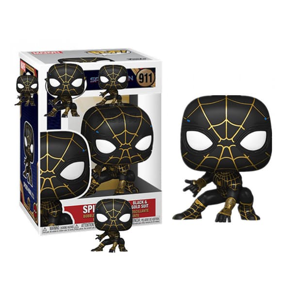 Marvel: Spider-Man: No Way Home - Spider-Man i sort og guld S