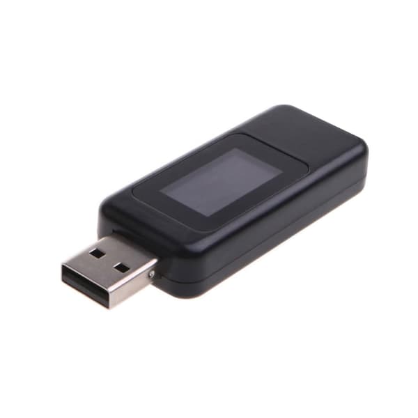 KWS-MX18L farveskærm USB-testeroplader (sort) -