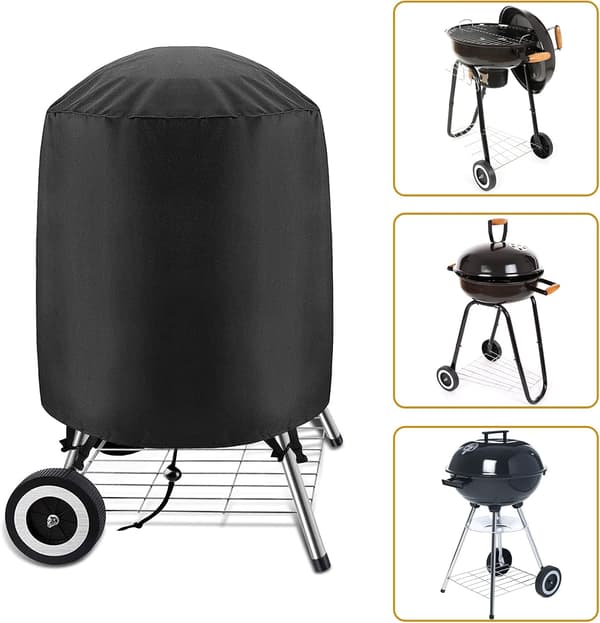 Pyöreä grillisuojus Suojapeite grillille BBQ puutarha hiiligrilli 70×70cm