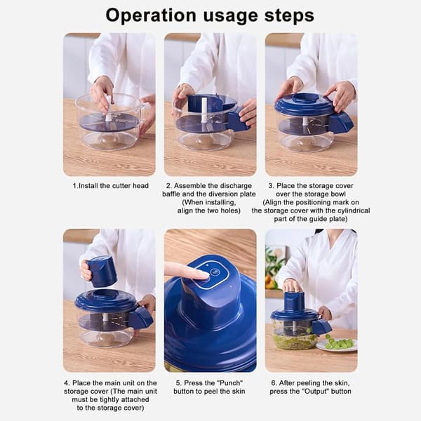 Grape Peeler, Automatic Electric Garlic Peeler, Rechargeable; a Peeling Tool Suitable for Fruits such as Cherries and Tomatoes