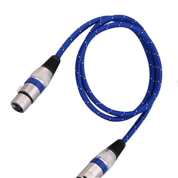 XLR Han til Hun Stik Balanceret 3-benet Mikrofon MIC Lydkabel 1 meter