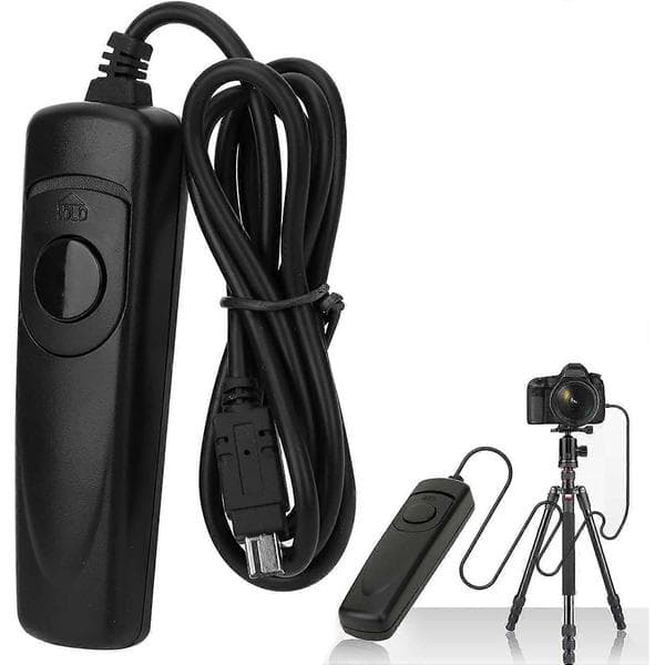 2 DSLR Remote Shutter Cable for Z6/Z7 D7500 D750 D7200 D7100 D7000 D610 D600 D5600 D5500 D5300 D5200 D5100 D5000 D3300 D3200 D310