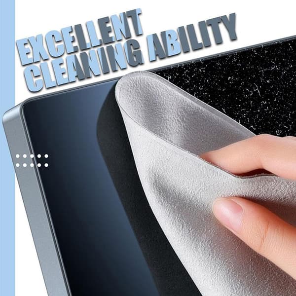 Microfiber cleaning cloth, washable, reusable, cleaning cloth for glasses, phone, tablet, screen, mirror