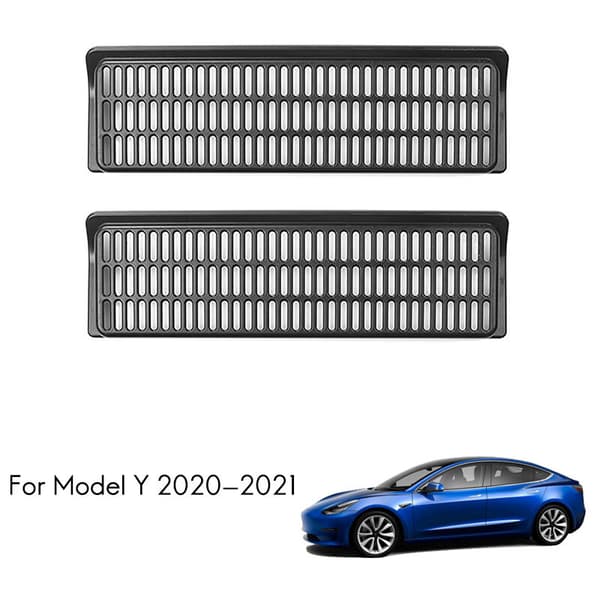 2 stk. bil sædeudluftningsdæksel til Model Y 2020 2021 under sædeudluftning anti-blokerende støvtæt tilbehør