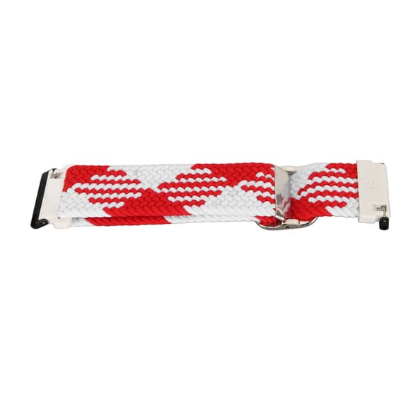 Braided Nylon Sport Band Adjustable Replacement Strap for Spartan Hr Baro Red White