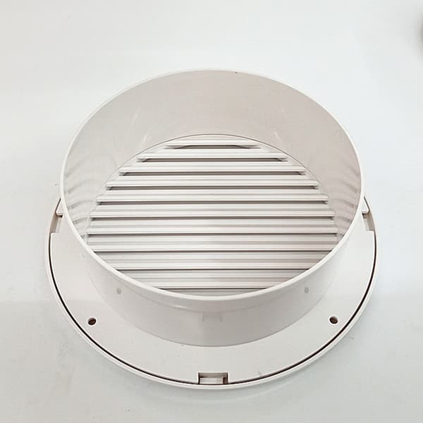 Plastventilationsgitter - Beskyttelse mod insekter.-, hvid