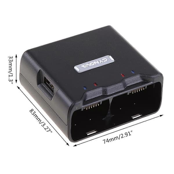 2-i-1 ladehub Toveis dronebatterilader med USB-kabel for Mavic Mini