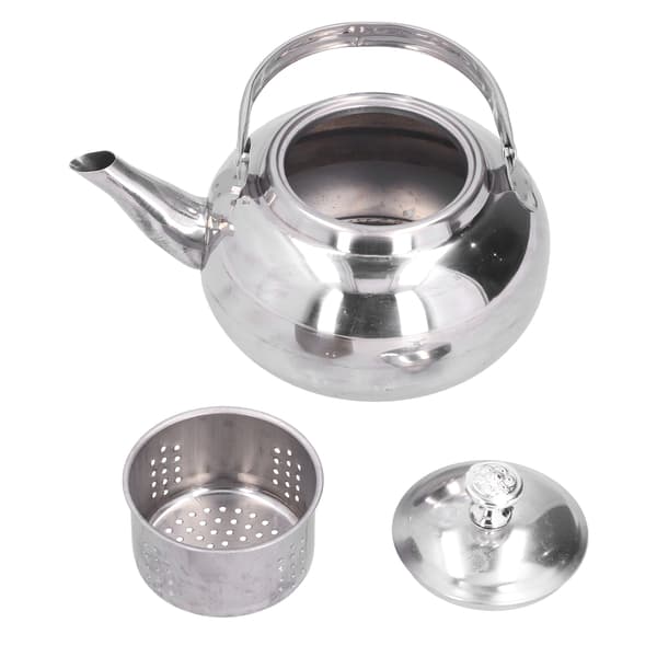 Tekanne i rustfritt stål 16 cm med sil for hjem og restaurant
