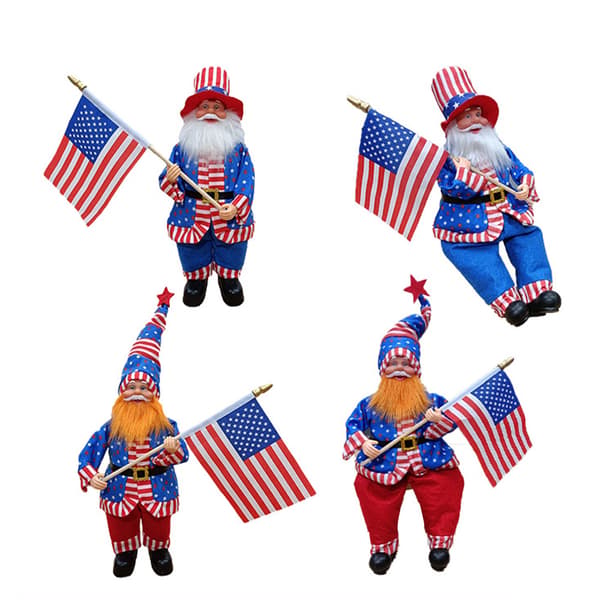 Independence Day Uncle Sam PVC Action Figure Desktop Decorative Ornament C C