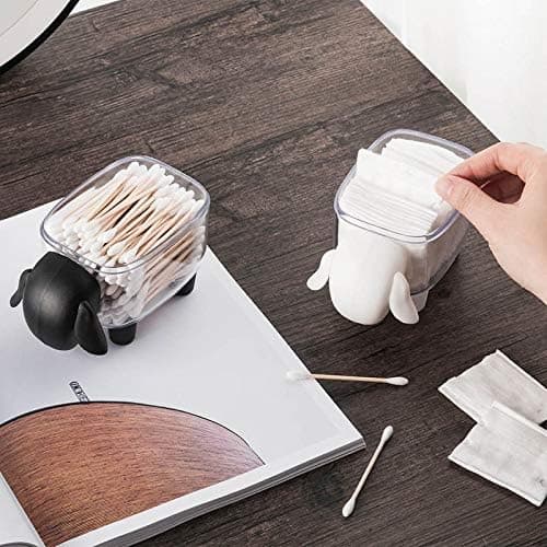 Får Gennemsigtig Makeup Opbevaringsboks til Vatpinde og Bomuld