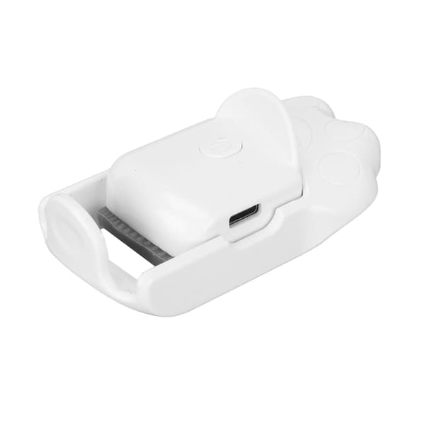 Oppvarmet øyenvippebøyer USB oppladbar rask krøll langvarig maskaraklemme med stålkam hvit