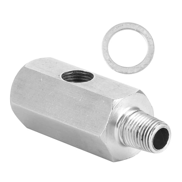 1/8in BSPT Oljetrykkssensor T-stykke til NPT-adapter Kobling i rustfritt stål for turbomatelinje