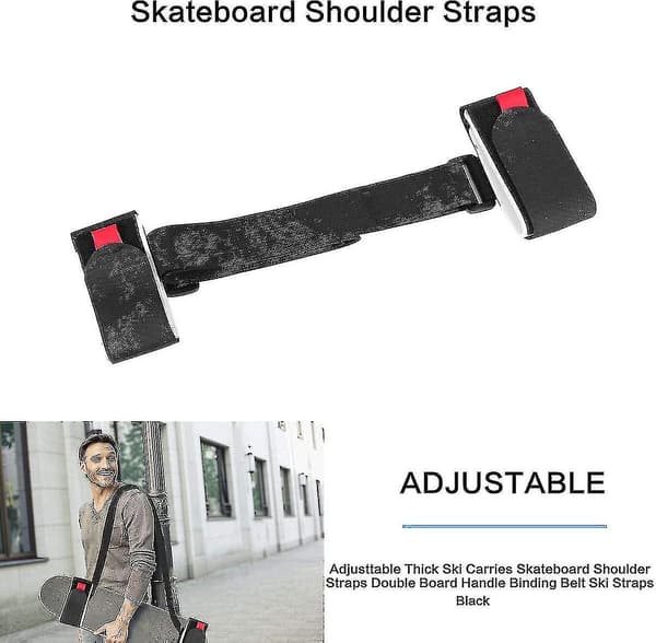 Adjustable Ski and Pole Carrier Strap, Shoulder Strap for Ski Carrying
