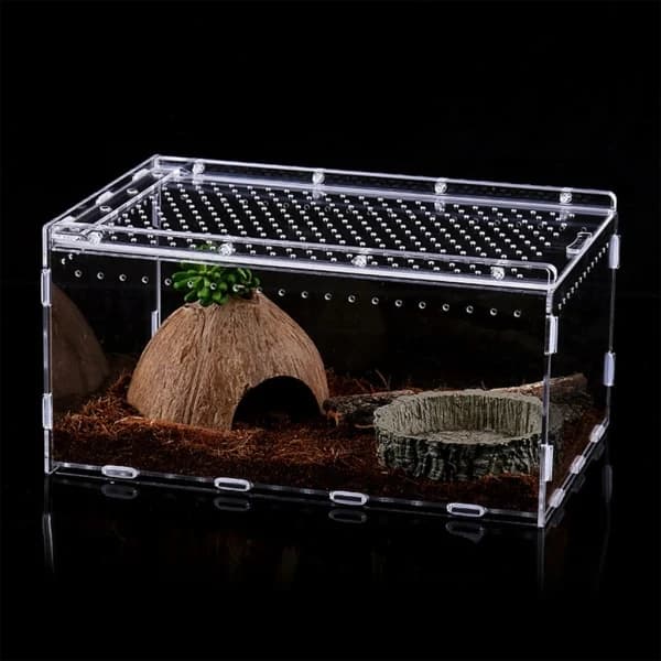 Akryl terrarium til krybdyr, insekter, taranteller, snegle, edderkopper