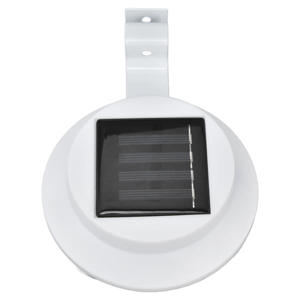 Solar Gutter Lights Outdoor 3 LED Waterproof Solar Fence Lights for Steps Garden and Yard
