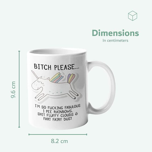 Bitch Please I'm So Fabulous Unicorn Ceramic Mug Novelty Office Birthday Christmas Coffee Gift Tea Cup Gift