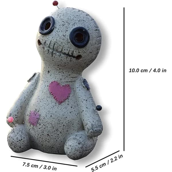 Dhrs Voodoo-nukke kartiotuoksuteline, savua tulee silmistä ja suusta, Voodoo