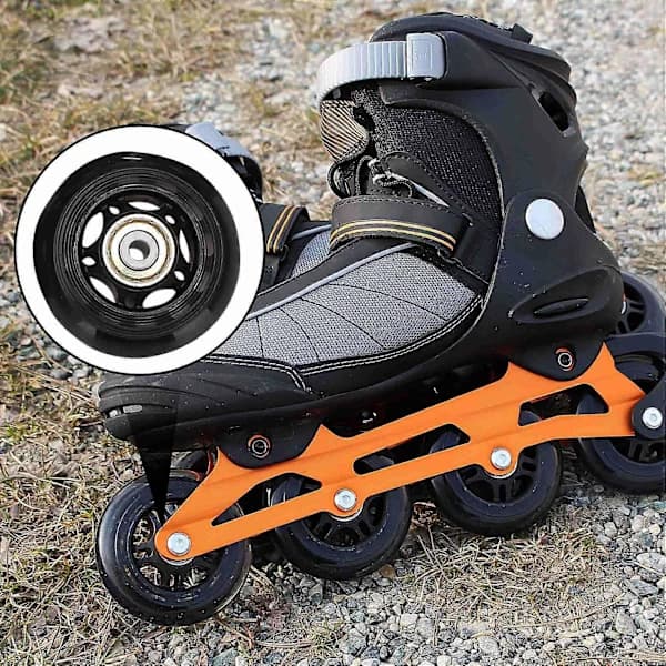 8-pack Inline Skate Wheels, Roller Skate Wheels, with Bearings 64mm
