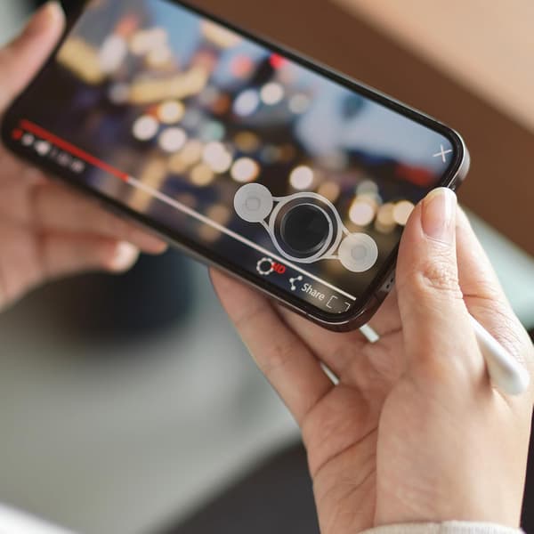Mobiltelefon spil joystick af plastik med universel kompatibilitet og bærbart design controller til smartphone tablet gaming tilbehør hvid -