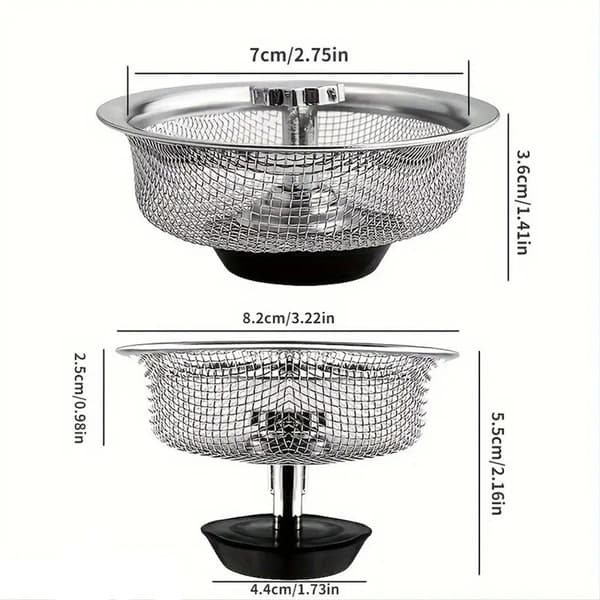 Køkkensi, anti-tilstopning, stor størrelse, universal