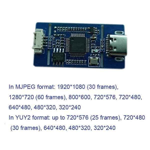 CVBS til USB-opptak Analogt signal til digitalt USB-kameramodul CVBS til USB-modul for Android Free P