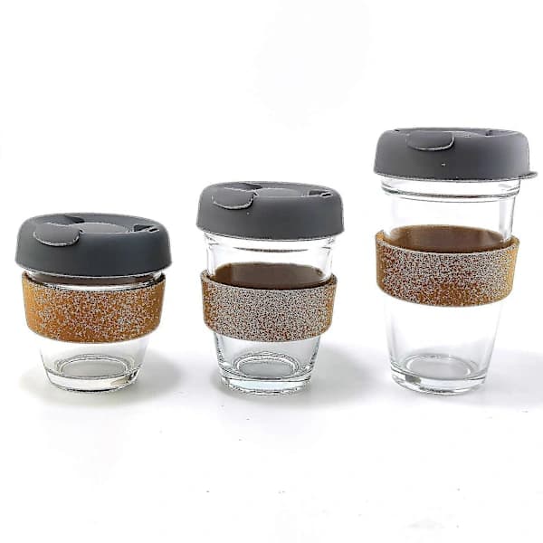 12oz Medium Glas Brew Genanvendelig Kaffekop, Kork, Tryk, 12 Oz-fskj[co]
