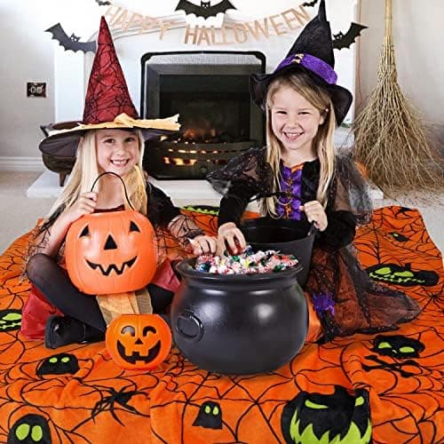 Høst Halloween-tæppe Halloween-plaid og tæpper Efterår Græskar-plaid Superblød Hyggelig og Plysset til Sofa_tfrf
