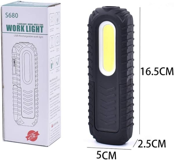 Rechargeable LED Work Light, 5W COB Front LED Inspection Lights w