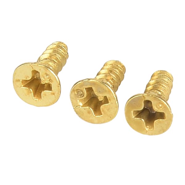 Iron Self-Tapping Screws, Antique Flat Head Screws 500g for Multiple Purposes (2x6mm Yellow)