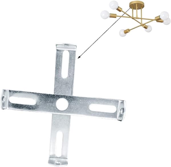 Ceiling Lamp Bracket, 8-piece with Screws, Metal Crossbar Set for Lamp