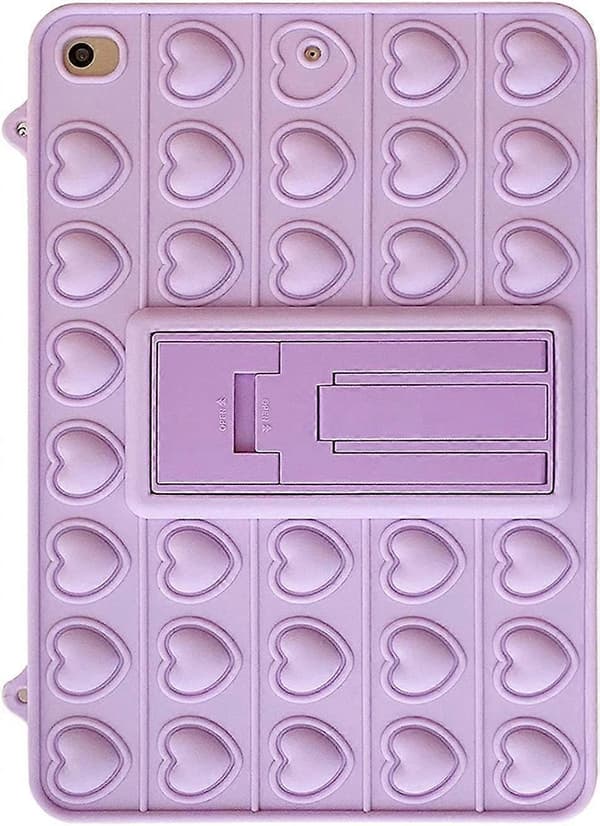 Pop-bubbla fodral för iPad Air 2/ iPad Pro 9.7\", Mjukt Silikon Push Fidget Tablettskydd med Axelrem