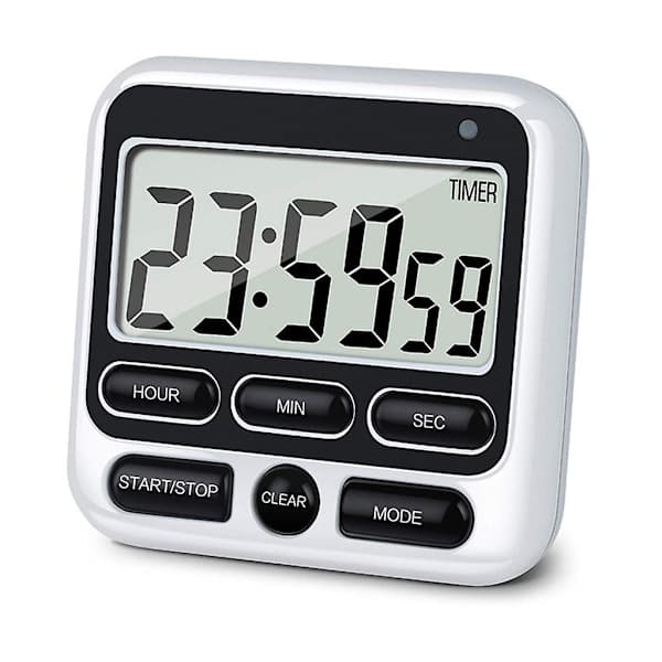 Elektronisk køkkentimer LCD-skærm Stor skærm Elektronisk timer Positiv
