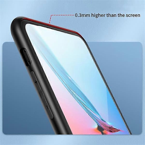 Compatible Case for Samsung Galaxy S25 Edge, Floral Pattern, TPU + Tempered Glass Protective Phone Case Red