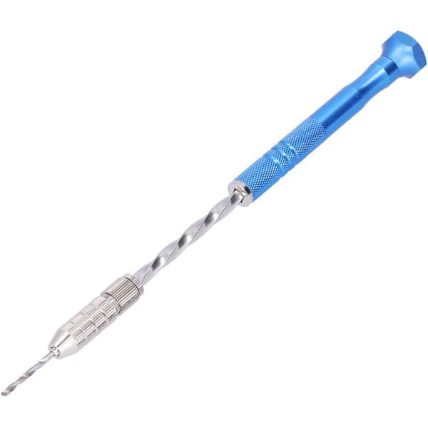 Håndbor Smykker Utskjæring Bor Blå Rustfritt Stål Stanseborverktøy for Trebearbeiding 19 cm 19 cm